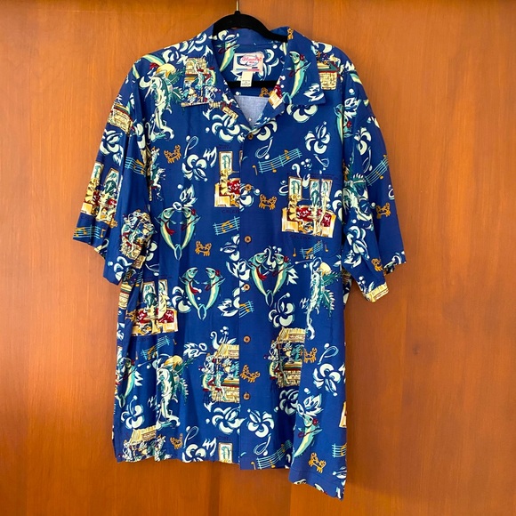 Bluewater Wear Shirts Mens Bluewater Wear Fish Print Shirt Poshmark